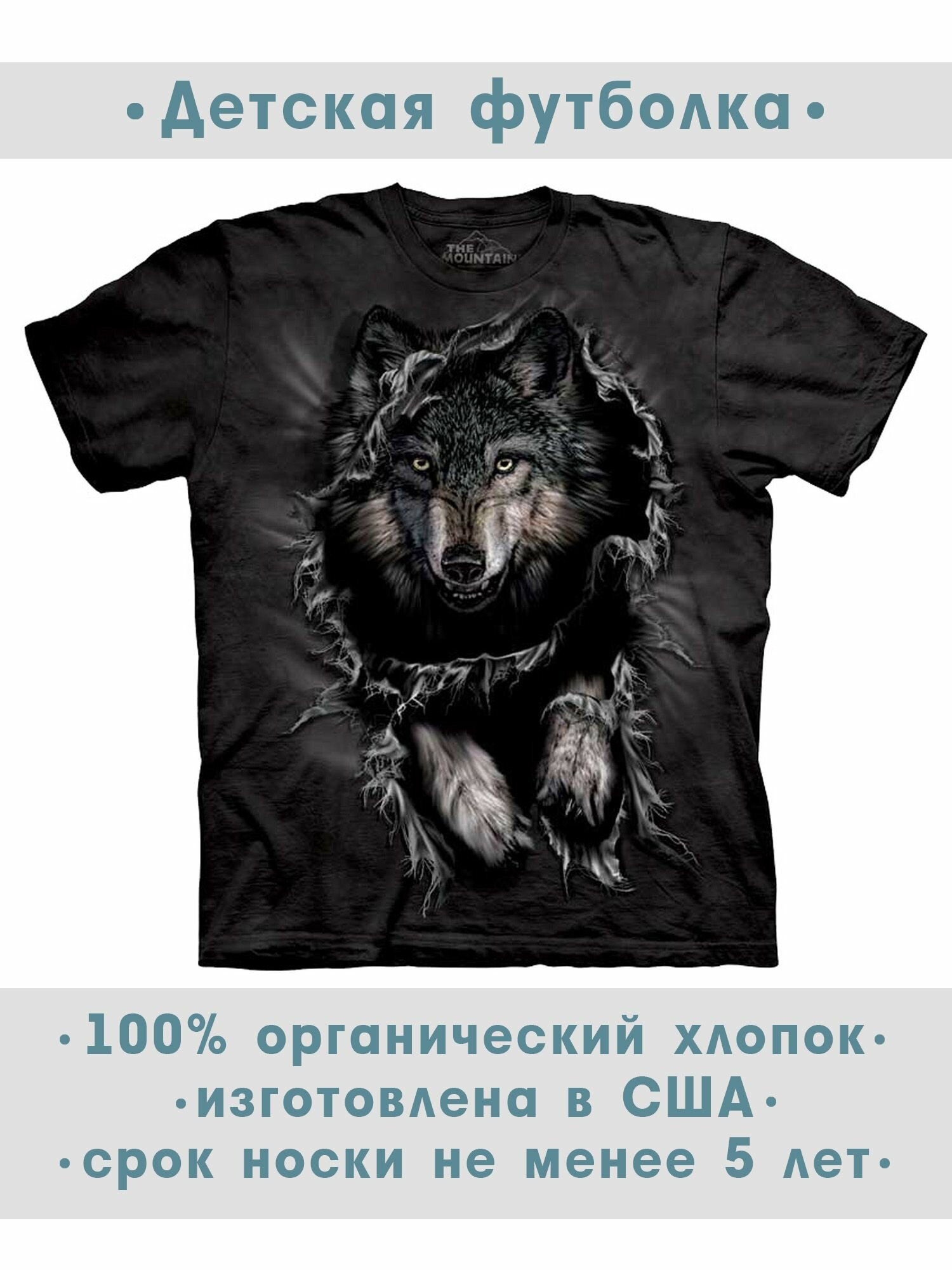Футболка детская The Mountain "Breakthrough Wolf"