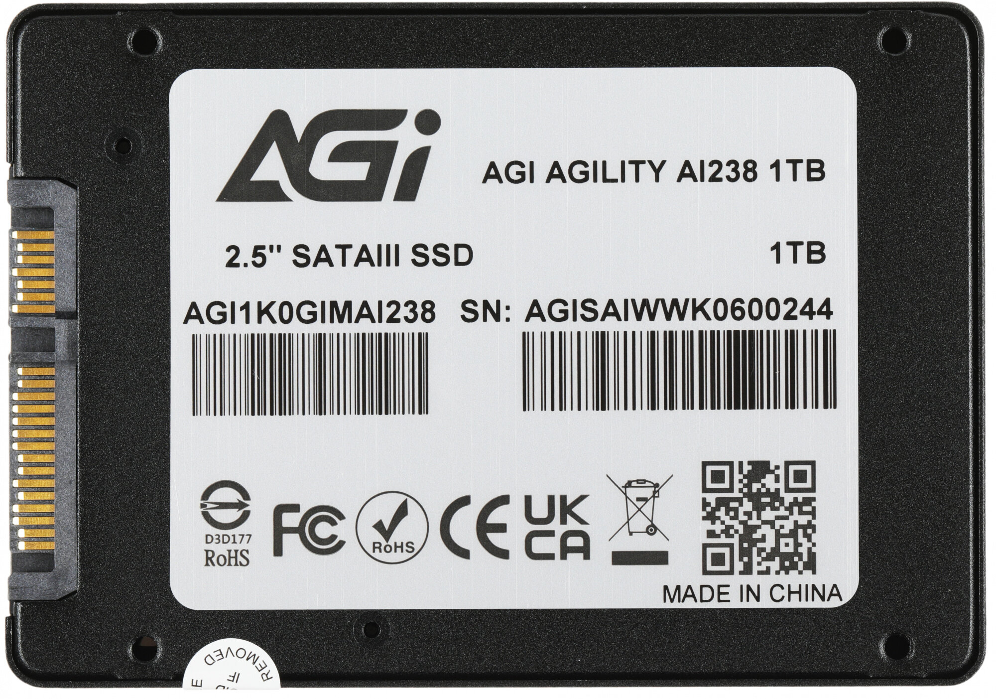 Жесткий диск SSD AGI 1000Gb 2.5" SATA [AGI1K0GIMAI238] - фото №13