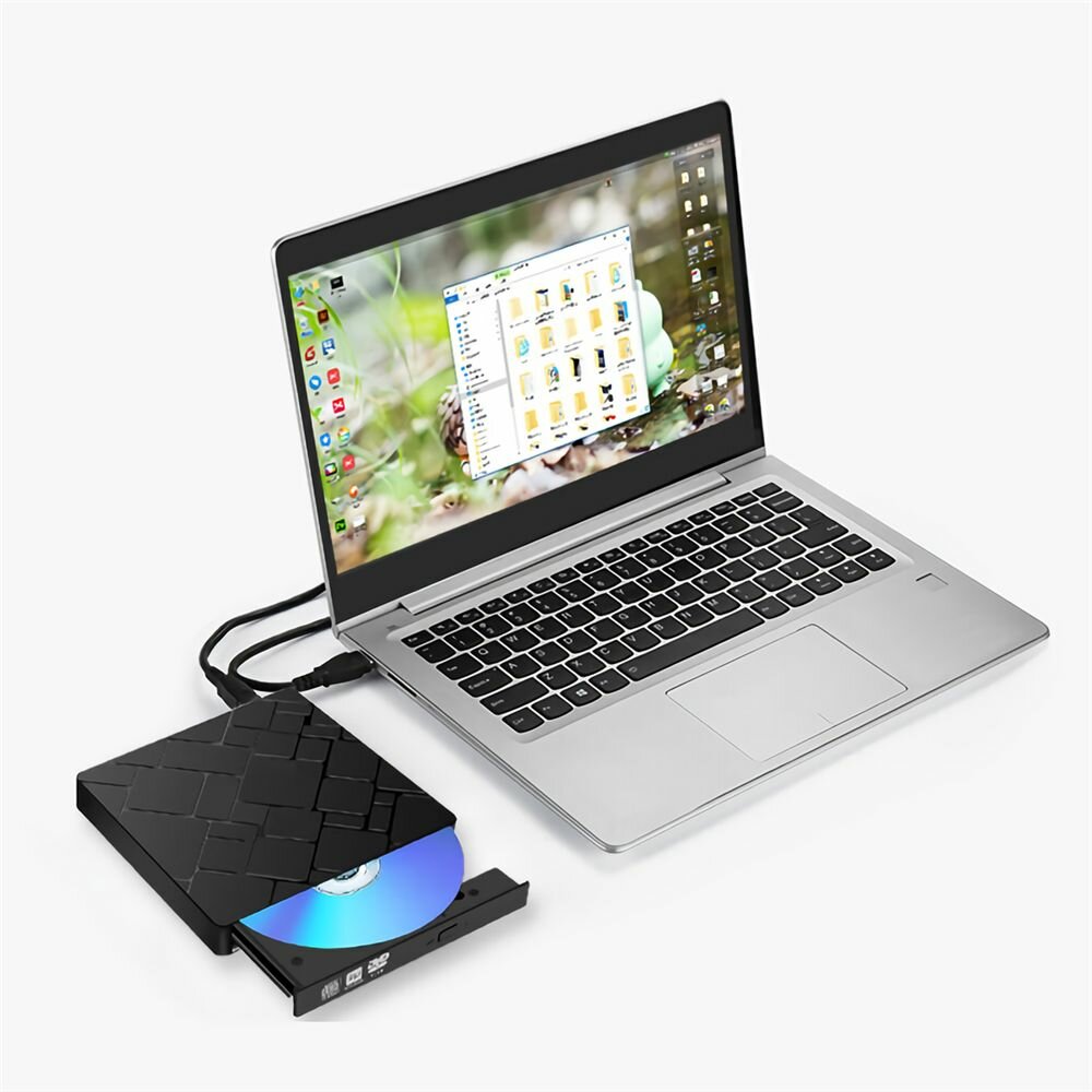 Внешний CD/DVD-привод с интерфейсом USB DVD-USB-03 черный