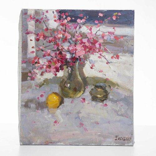 Картина Японская слива автор Шабадей Александр Николаевич холст масло 15600₽