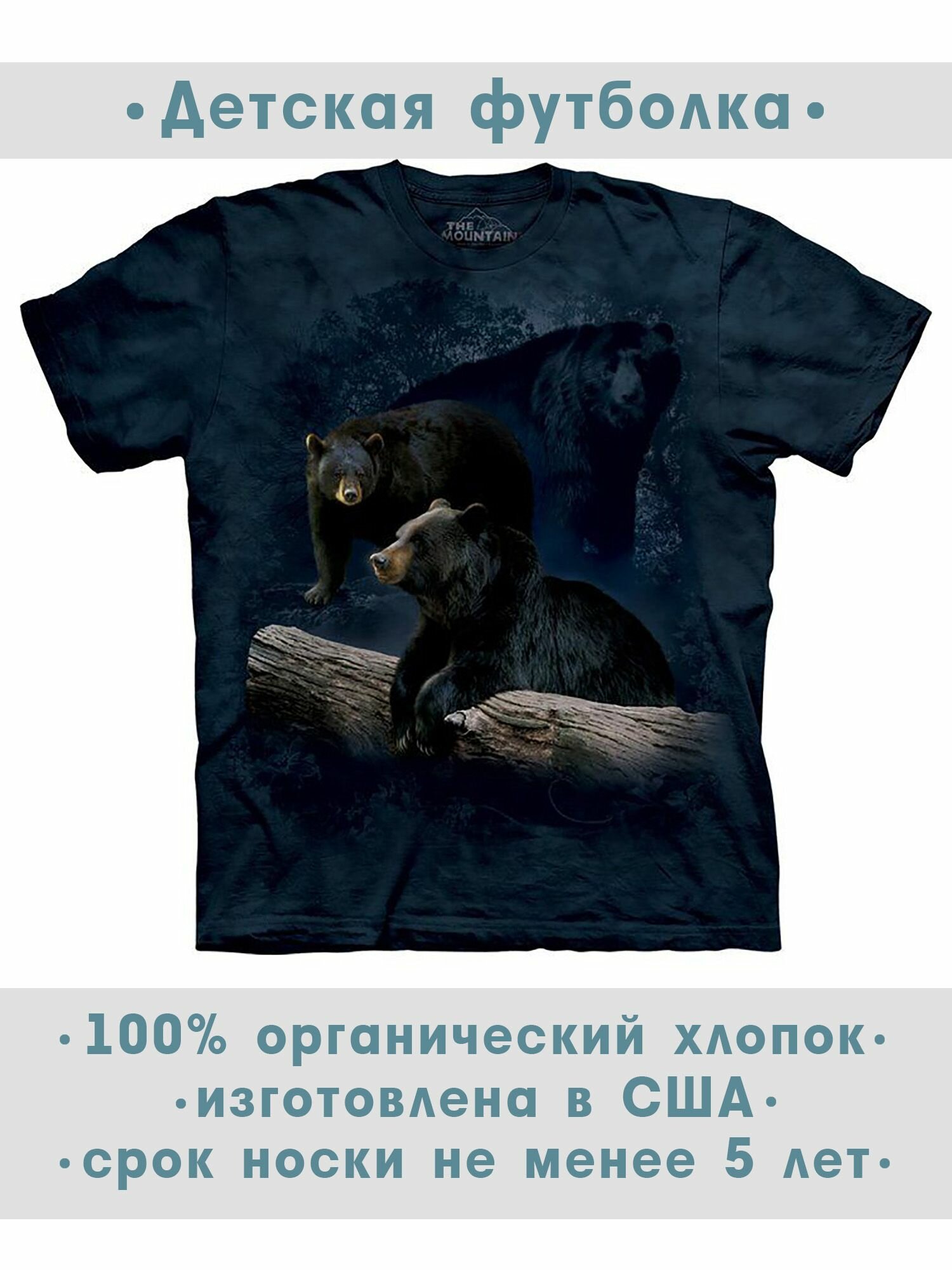 Футболка детская The Mountain "Black Bear Trilogy"