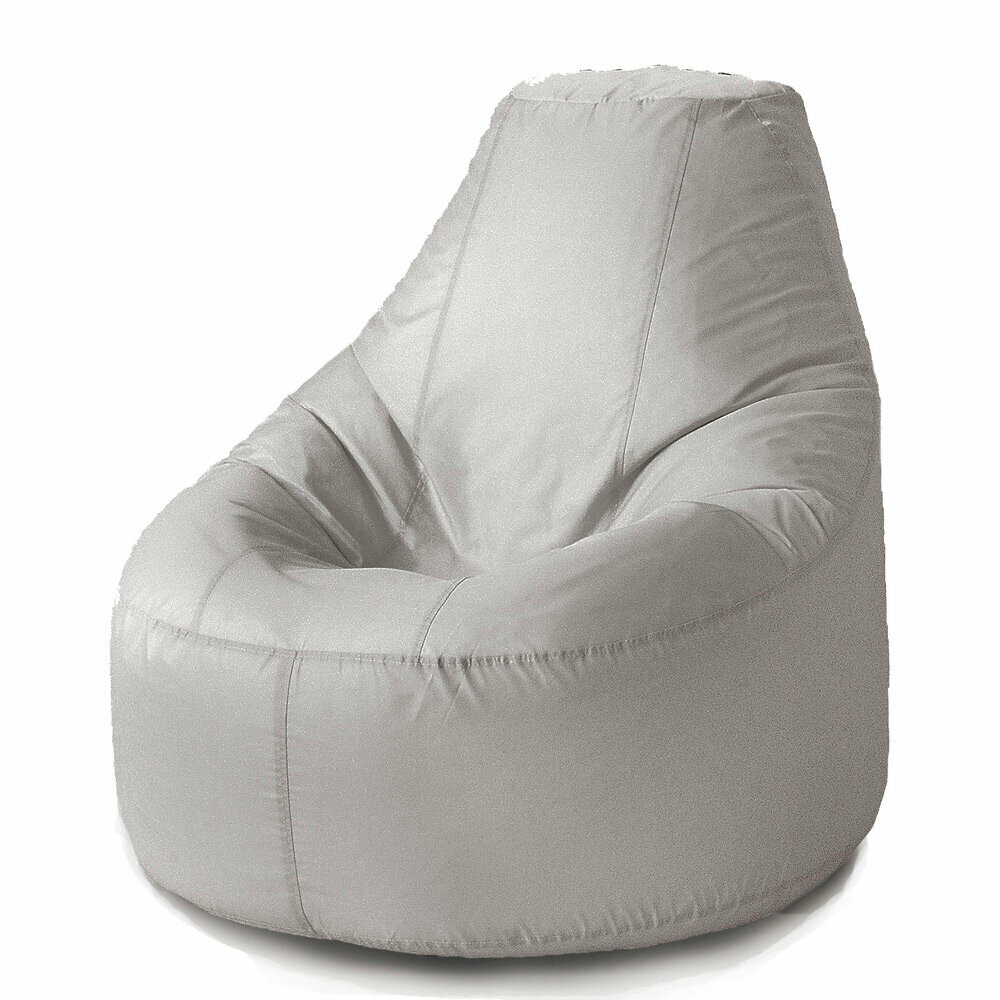 Bean Joy кресло-пуф Люкс, размер XXХХL, оксфорд, серебристо-серый