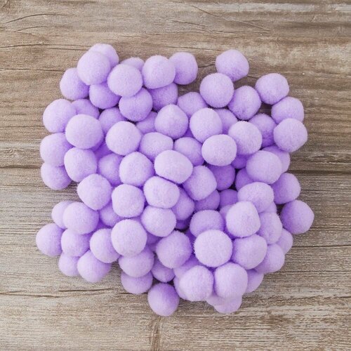 Помпоны декоративные PASSAN Россыпь, диаметр 20 мм, сиреневые, 100 шт
