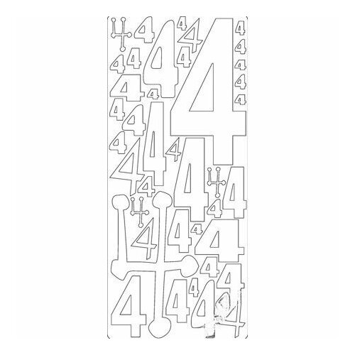 Наклейки KNORR PRANDELL Цифры с №4, контурные, черные