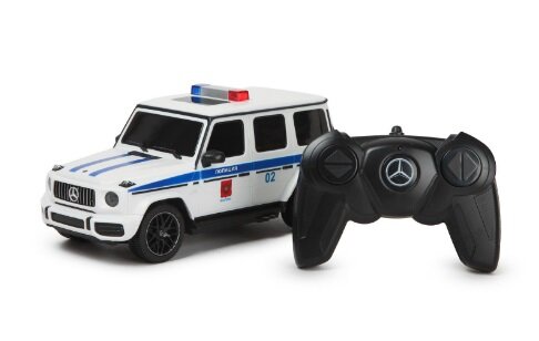 Машинка на радиоуправлении Rastar Mercedes-Benz G63 полицейская (арт.95800P), 1:24 (20см), белая