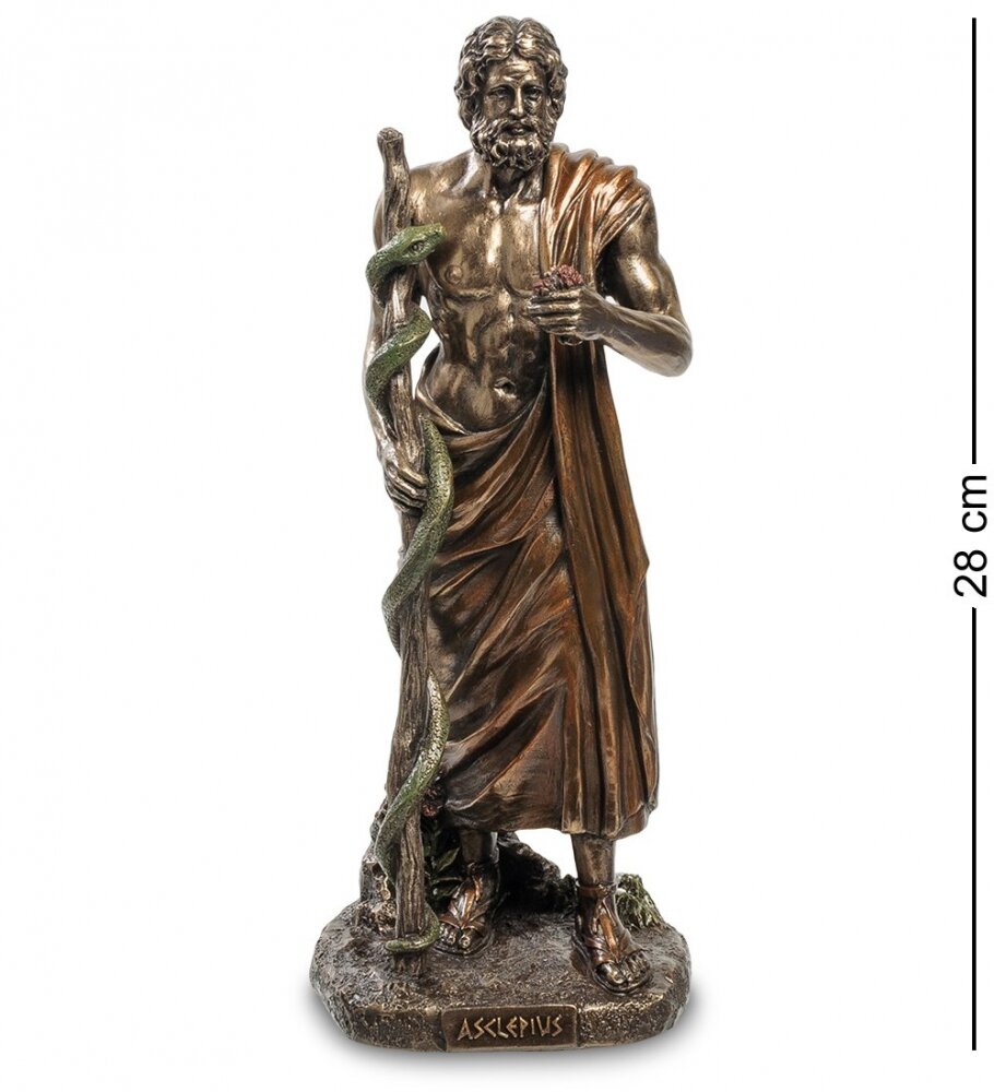 Статуэтка Veronese "Асклепий - бог медицины и врачевания" (bronze) WS-889