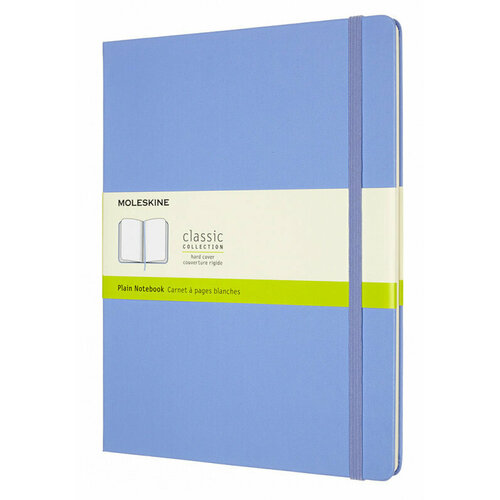 Блокнот Moleskine CLASSIC QP092B42 XLarge 190х250мм 192стр. нелинованный твердая обложка голубая гортензия