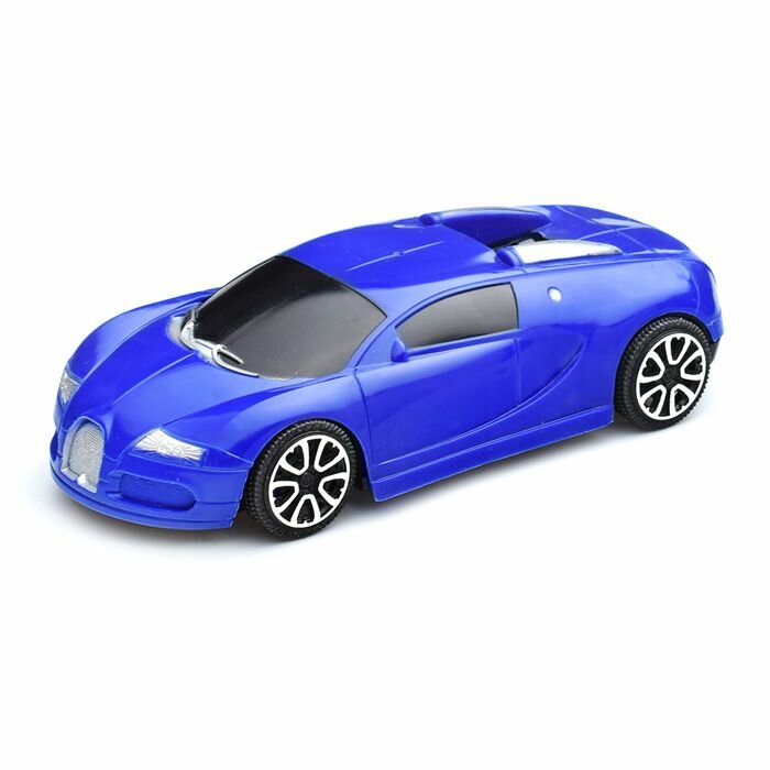 фото Машина Oubaoloon "Крутой поворот", инерционная, синяя, в пакете (819-2)