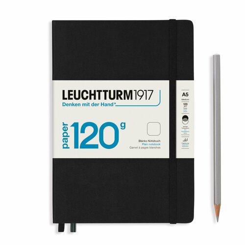 Блокнот Leuchtturm "Edition", А5, нелинованный, 203 страницы, цвет черный