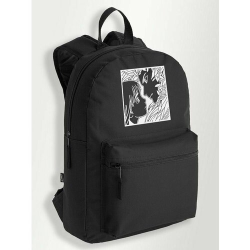 Черный школьный рюкзак с принтом Howls Moving Castlel Аниме - 187 школьный синий рюкзак с желтым ттр принтом howl s moving castlel аниме 53