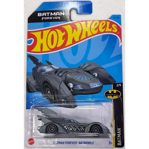 Hot Wheels Машинка базовой коллекции BATMAN FOREVER BATMOBILE серая 5785/HKJ73