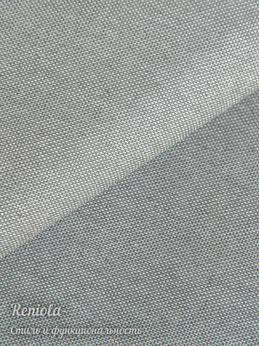 Скатерть "Reniola", ПВХ, тканевая основа, водонепроницаемая, серый, 140x110см — фото 1