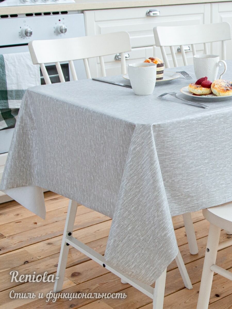 Скатерть "Reniola", ПВХ, тканевая основа, водонепроницаемая, 140 см х 110см — фото 1