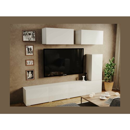 Гостиная Лия-3 БелыйБелый глянец 42417₽