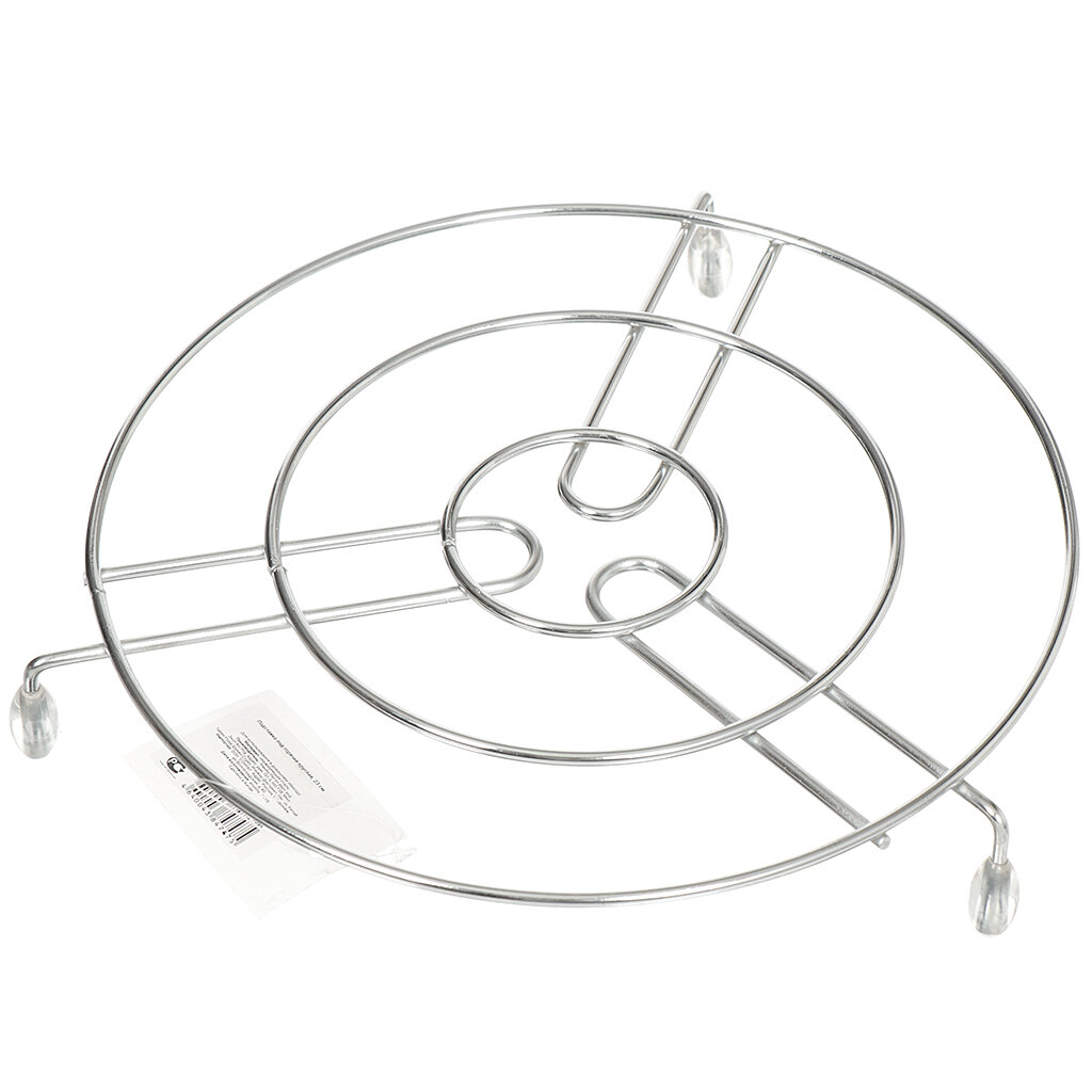 фото Подставка под горячее, металл, круглая, 23 см, Y3-1095