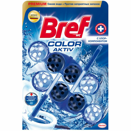 Блок для унитаза Bref хлор-компонент, 2х50г, 1738804