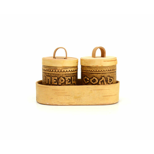 Набор для специй из бересты Соль-перец 750₽