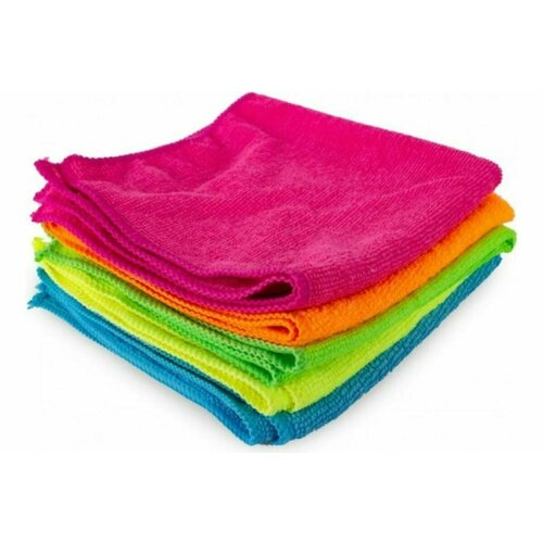 Салфетки микрофибровые эконом универсальные 30x30см 6шт авангард