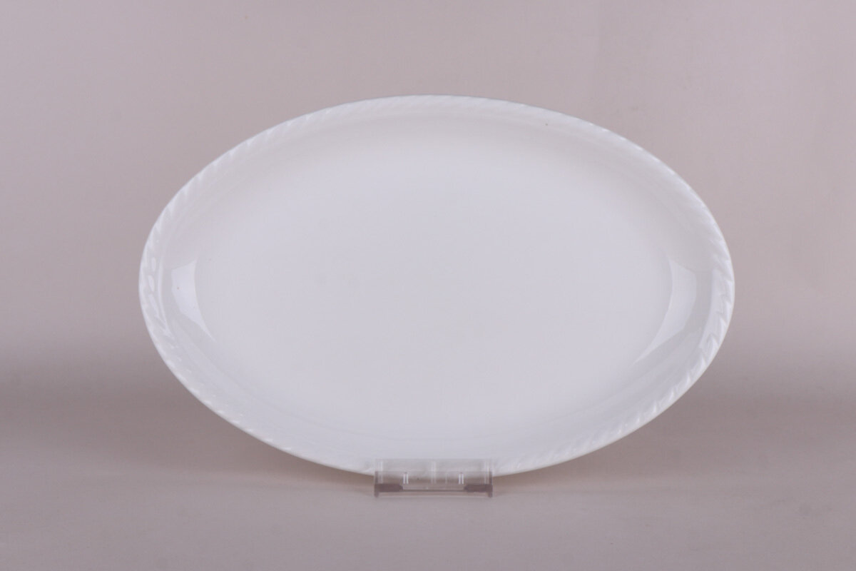 фото Блюдо DX037 коралл Общепит "Оксфорд" овал. d-35,5см.