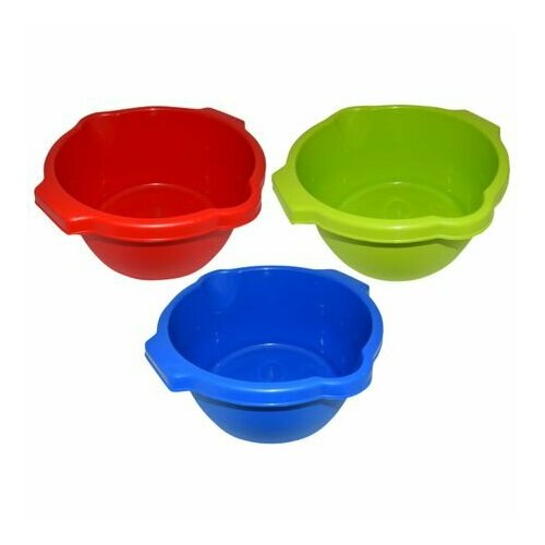 Таз GENSINI 14л с 2 носиками пластик в ассортименте