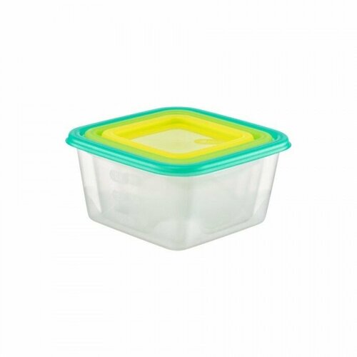 Набор емкостей для продуктов квадратных Fusion 3шт (1,1л; 0,63л; 0,33л) FC1121-40