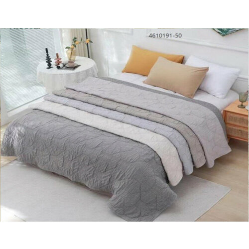 4610191 200х230 -Жемчужносерый 7Я Покрывало Текстиль