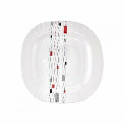 Royal Garden серия Flower Sketch Тарелка обеденная 26,5 см, опаловое стекло RG008SQ