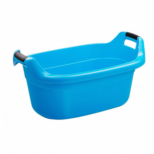 Таз пластмассовый овальный с ручками 20 л голубой 1614₽