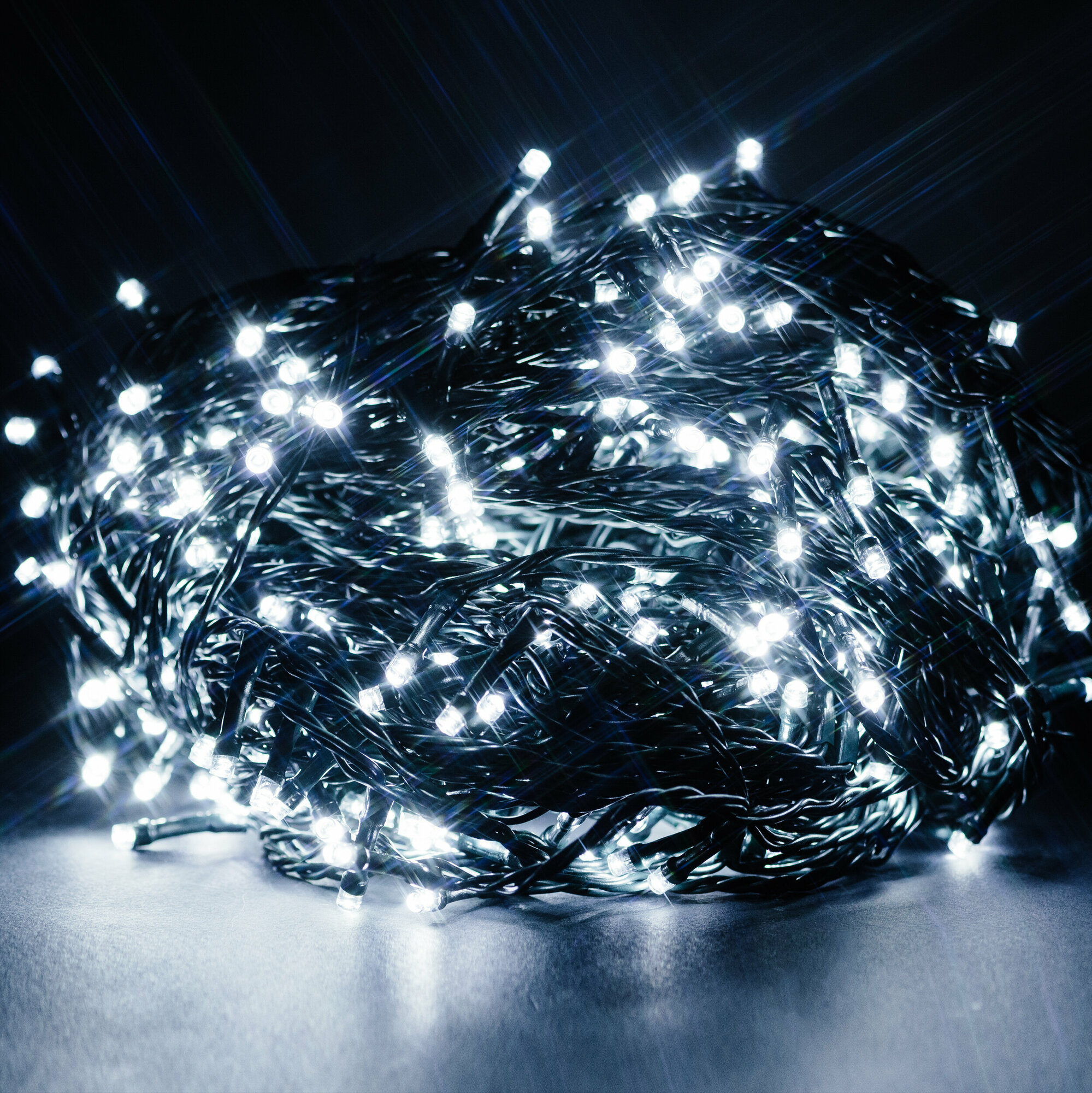 фото Гирлянда Мишура 240 LED холодный белый 19,12 м