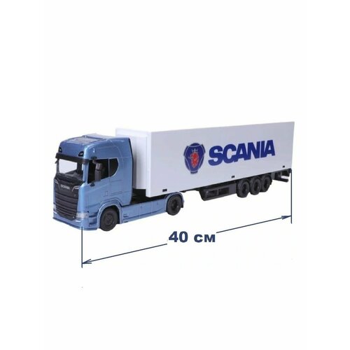 Машинка 1:43 STREET Fire Haulers with Trailer Scania S730 машина volvo fh16g bburago 1 43 haulers custom cabs 18 32200 красный