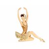 Декоративная статуэтка балерина - леббединая грация в золотом, полистоун, 22 см, Goodwill - изображение
