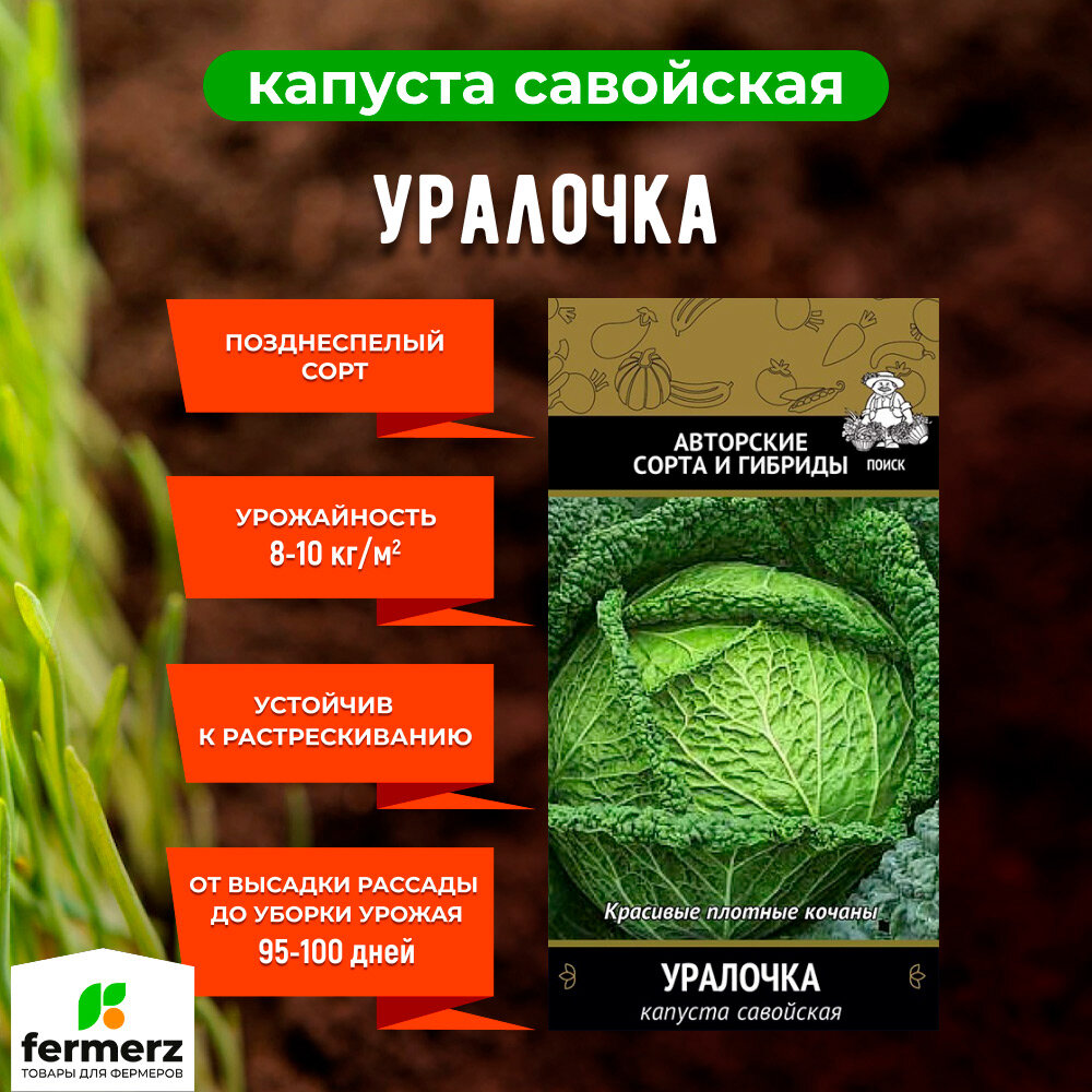 Семена Капуста савойская Уралочка 05гр.