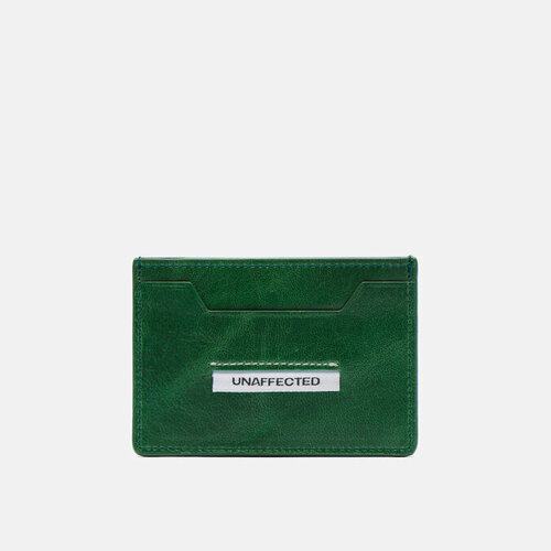 Кредитница UNAFFECTED, натуральная кожа, зеленый