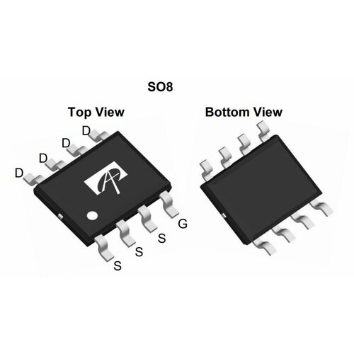 Микросхема AO4482 N-Channel MOSFET 100V 6A SO-8 10 шт irf9530npbf to 220 irf9530n irf9530 to220 mosfet p 100v 14a