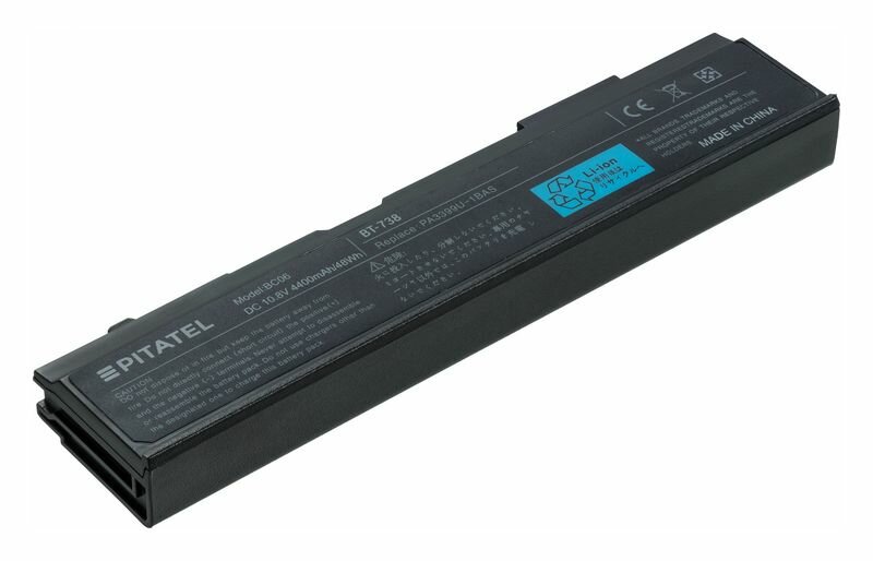 Аккумуляторная батарея Pitatel для Toshiba Satellite M40/M50/M55/A80/A100 series, Tecra A3/A4/A5/S2 series (PA3399) (BT-738) - фото №4