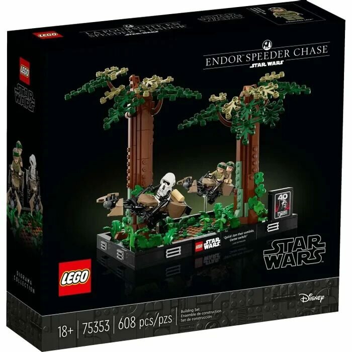 Конструктор Lego Star Wars Endor Speeder Chase Diorama 75353