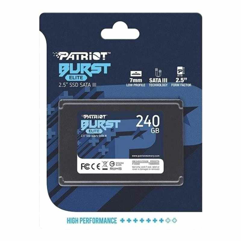 Твердотельный накопитель Patriot Memory Burst Elite 240 ГБ SATA PBE240GS25SSDR