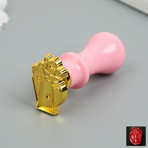 Печать для сургуча с пластиковой ручкой фигурная Лейка с цветами 63 см 823₽