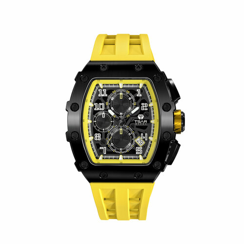 фото Наручные часы tsar bomba quartz chrono tb8204q-07, желтый