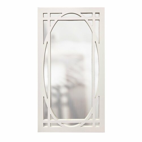 Castita Настенное прямоугольное белое зеркало Z8-1