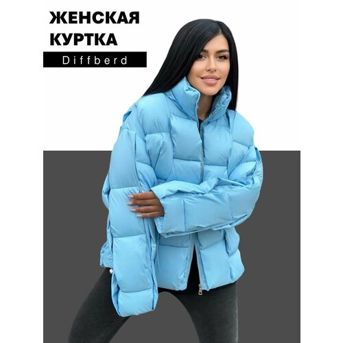 фото Куртка diffberd, размер 48, голубой