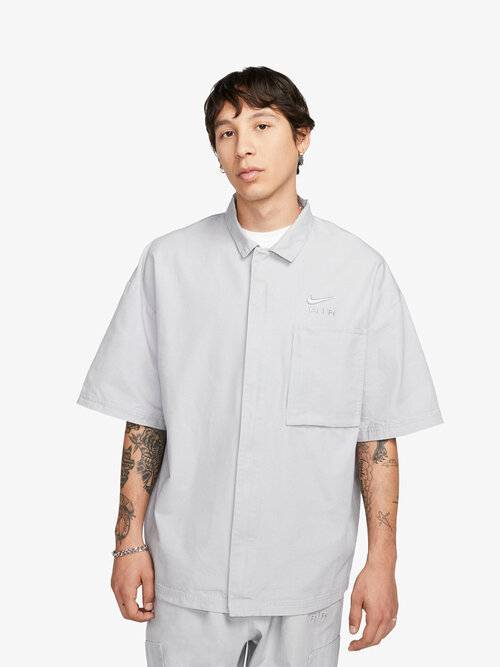 Рубашка NIKE, размер S, серый