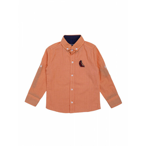 фото Школьная рубашка, размер 4-5, оранжевый superkinder