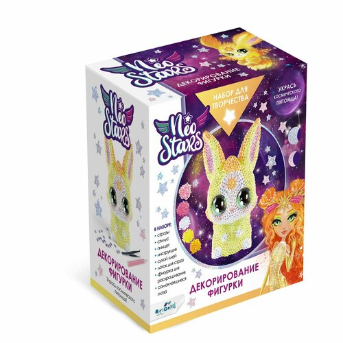 Набор для творчества Neo Stars Фигурка для декорирования стразами Зайчик Санни Neo Stars 08214