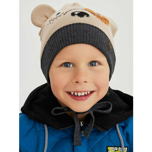 фото Шапка noble people, размер 52-54, серый