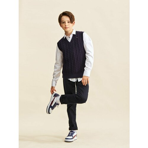 фото Жилет noble people, размер 128, синий