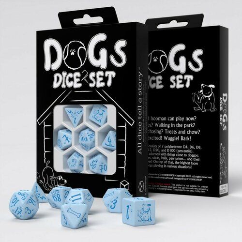 Набор кубиков для настольных ролевых игр Q-Workshop DOGS Dice Set: Max corvus belli nomads d20 dice set dice