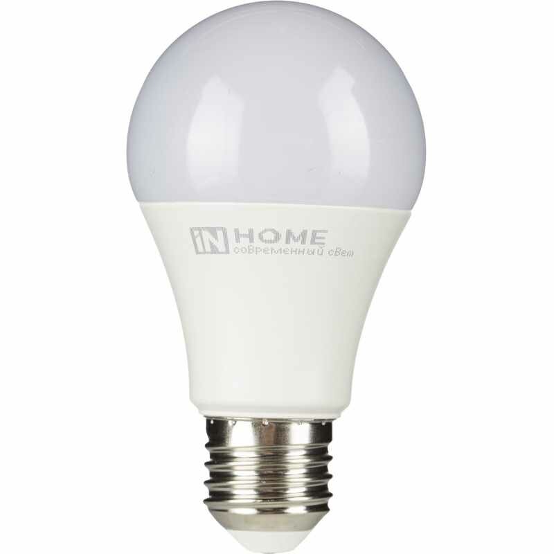 Упаковка ламп INHOME LED-A60-VC, 15Вт, 1350lm, 30000ч, 6500К, E27, 10 шт. - фото №12