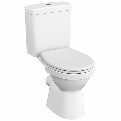 Унитаз-компакт Vitra S10 355х645х800 безободковый, сиденье микролифт, покрытие Hygiene 9822B003-7204 белый