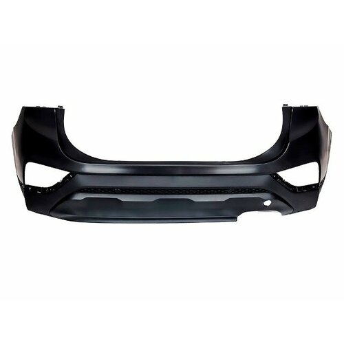 Бампер задний в сборе верхняя+нижняя части, спойлер, молдиинг FPI HYB176SA для Hyundai Santa FE IV TM 2018-н. в.